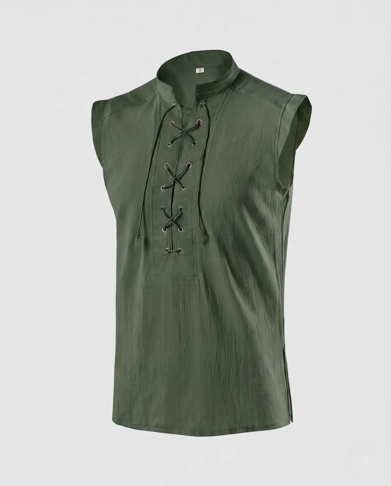 Damen T-Shirt mit Schnürung Drune
