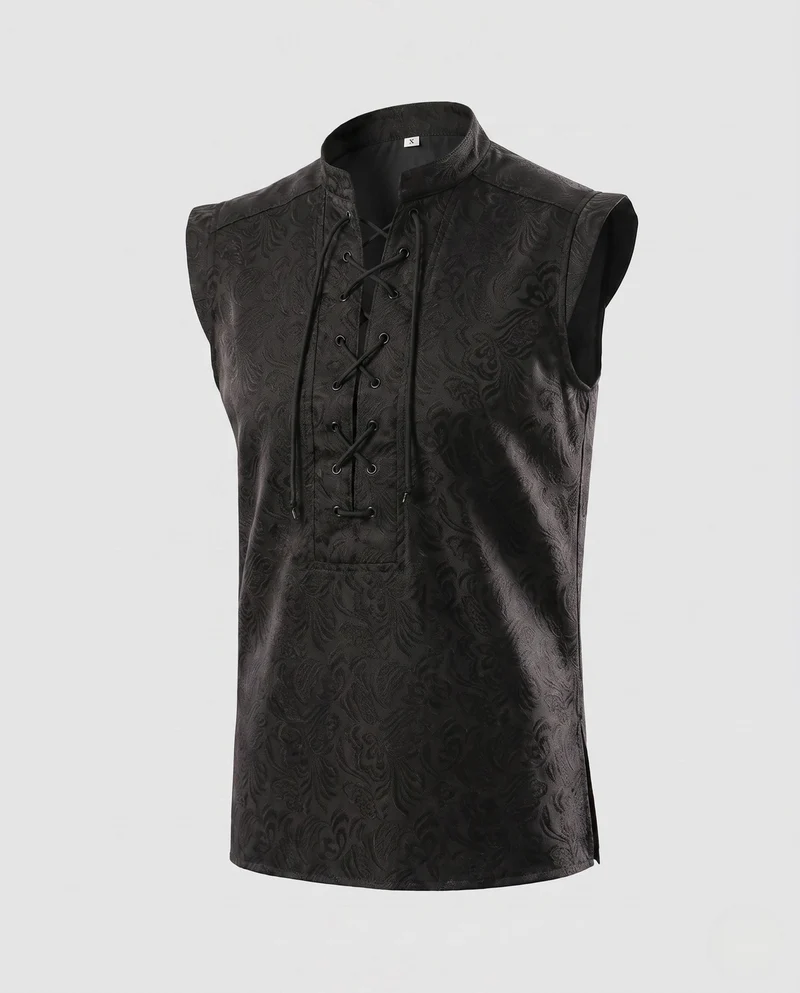 Damen T-Shirt mit Schnürung Drune