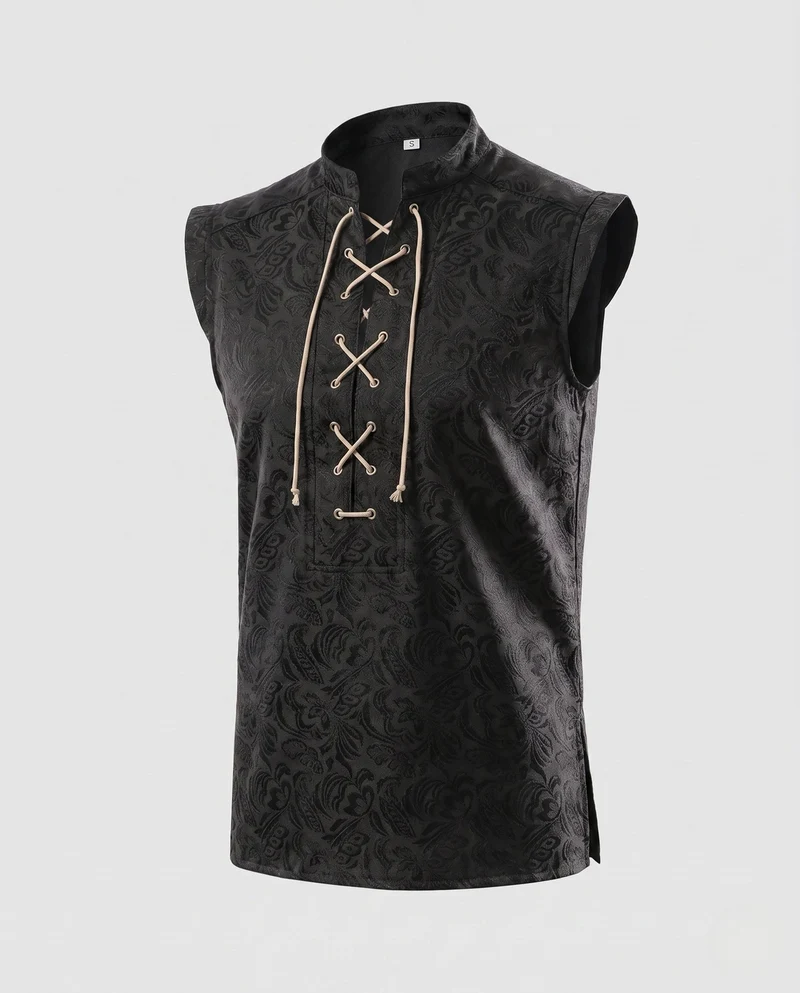 Damen T-Shirt mit Schnürung Drune