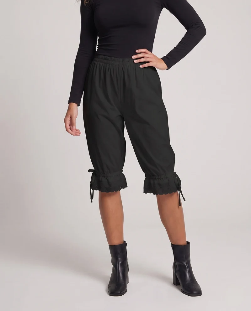 Damen Loose-Fit Harem-Hosen mit Spitze-Details Drune