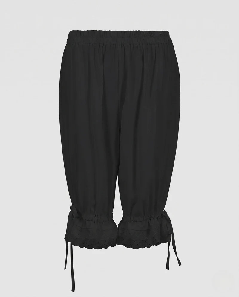 Damen Loose-Fit Harem-Hosen mit Spitze-Details Drune