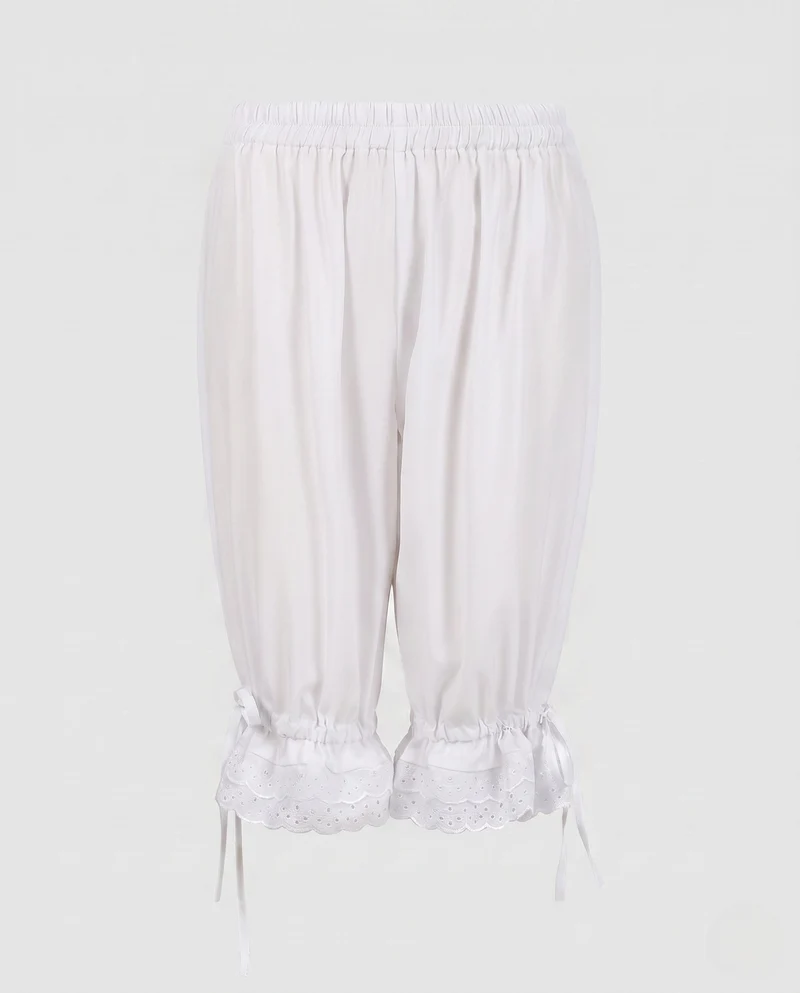 Damen Loose-Fit Harem-Hosen mit Spitze-Details Drune