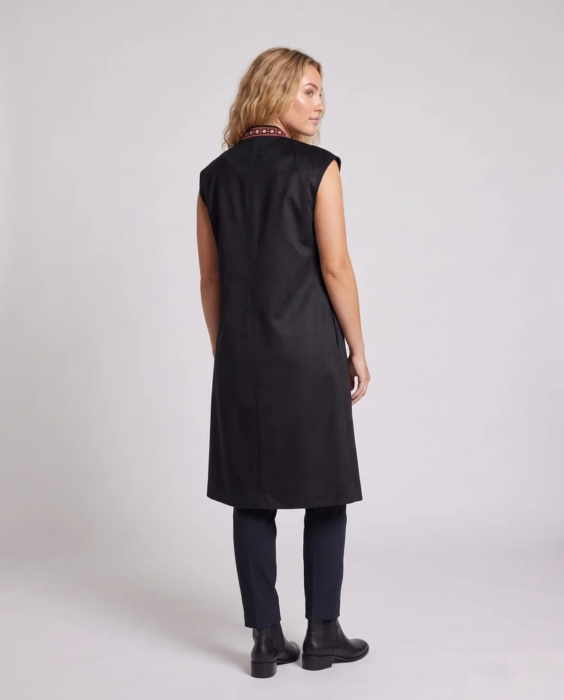 Damen Luxusweste mit aufwendiger Stickerei Drune