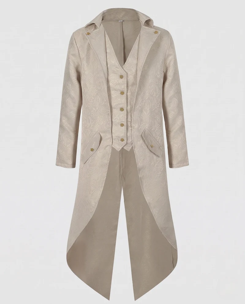 Damen Oversized-Jacke mit künstlerischem Muster und elegantem Knopfverschluss Drune