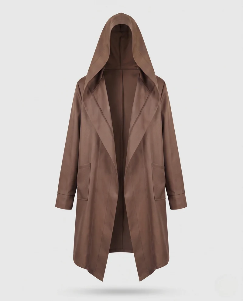 Damen Urban Kapuzenmantel mit lockerer Passform und praktischen Taschen Drune