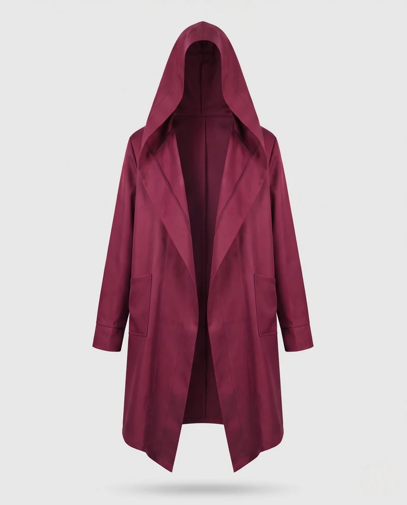 Damen Urban Kapuzenmantel mit lockerer Passform und praktischen Taschen Drune