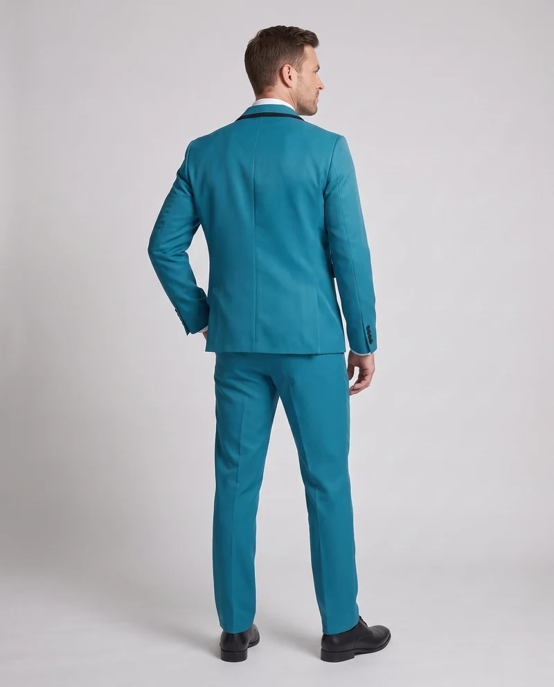 Eleganter Herrenanzug mit Kontrastdetails und passenden Accessoires Drune