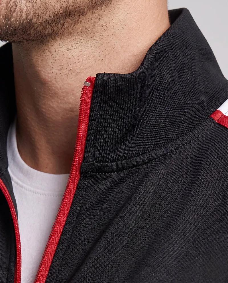 Sportliche Trainingsjacke für Herren mit hohem Kragen und gesticktem Logo Drune