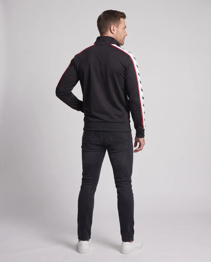 Sportliche Trainingsjacke für Herren mit hohem Kragen und gesticktem Logo Drune