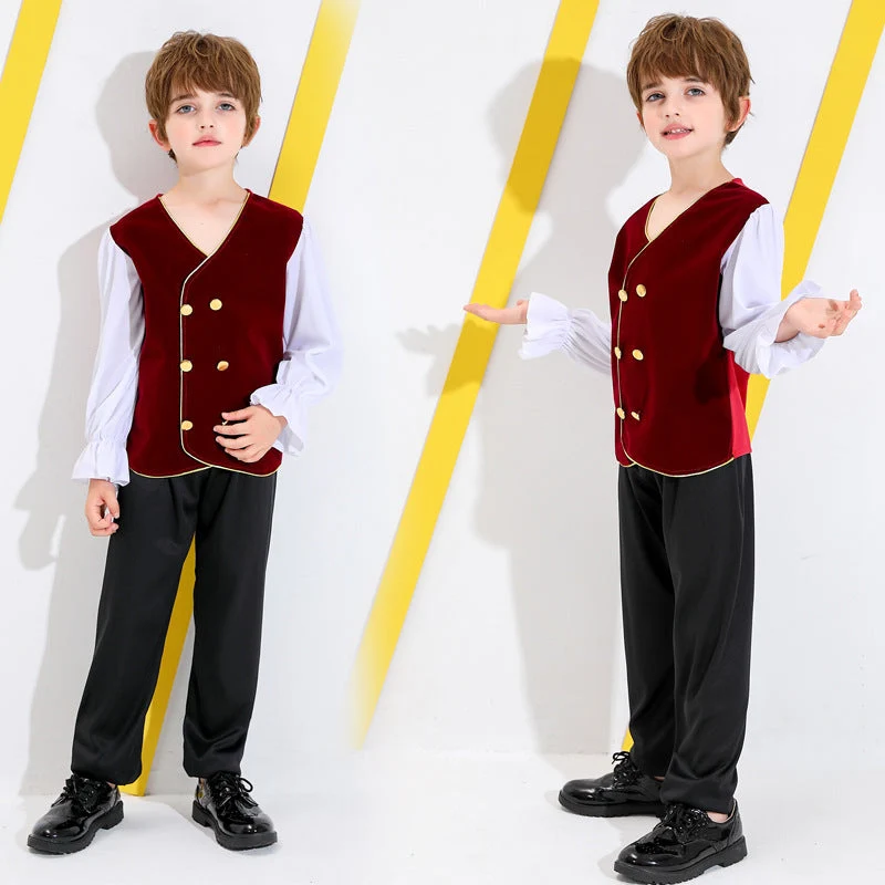 Jungen-Märchenkostüm mit detailverliebt Shirt und Hose Drune