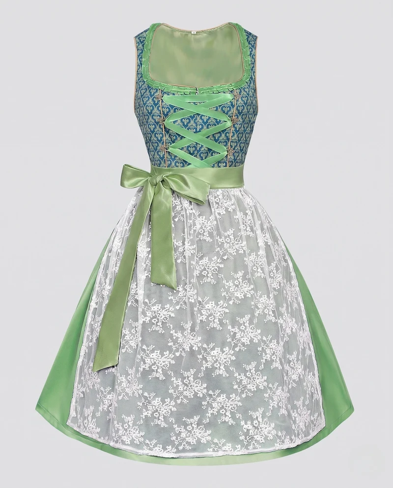 Damen-Dirndl mit aufwendiger Spitze und elegantem Taillengürtel Drune