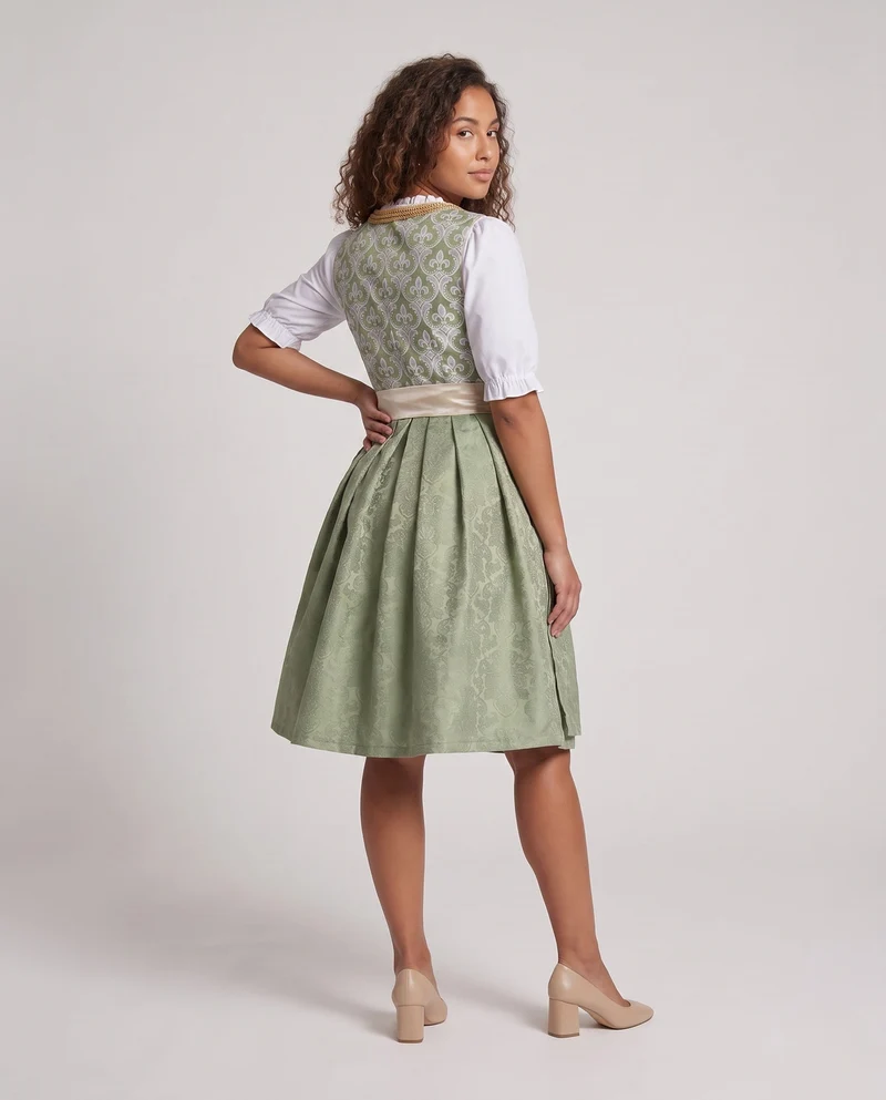 Damen Dirndl mit Spitze und elegantem Schürze Drune