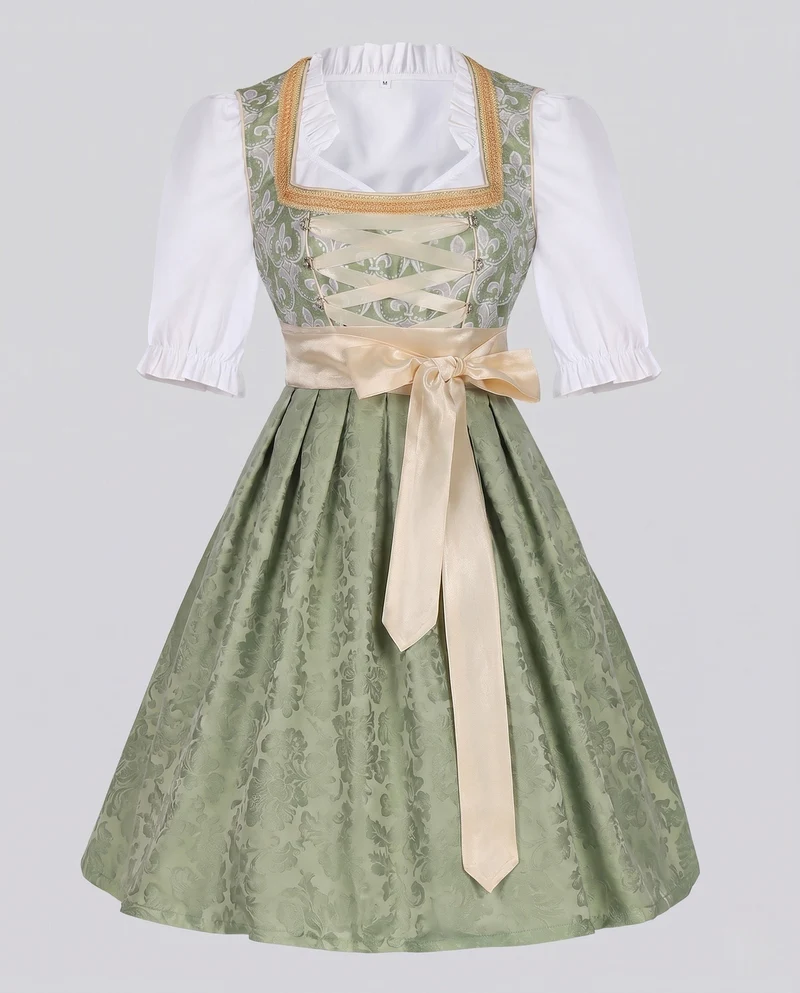Damen Dirndl mit Spitze und elegantem Schürze Drune