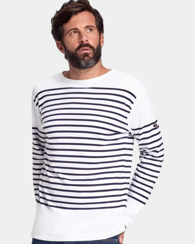 Langärmeliges Ringelshirt mit U-Boot-Ausschnitt zum Personalisieren