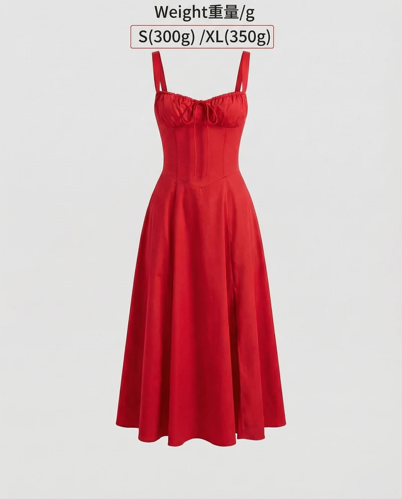Damen Formende Taillierte-Passform Midikleid