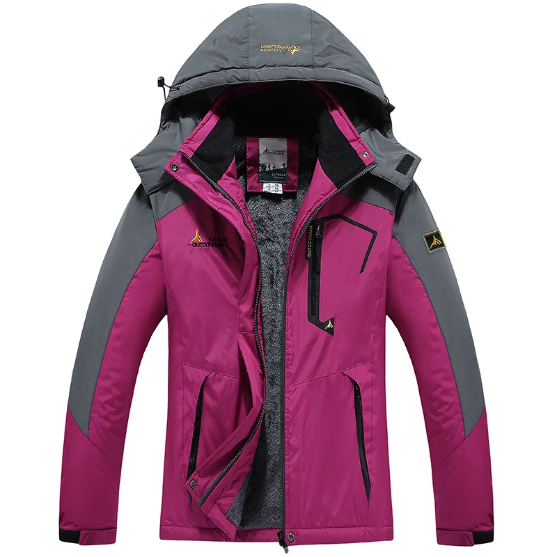 Herren multifunktionale wasserdichte Outdoorjacke mit abnehmbarem Fleece-Innenlayer und verstellbarer Kapuze Drune