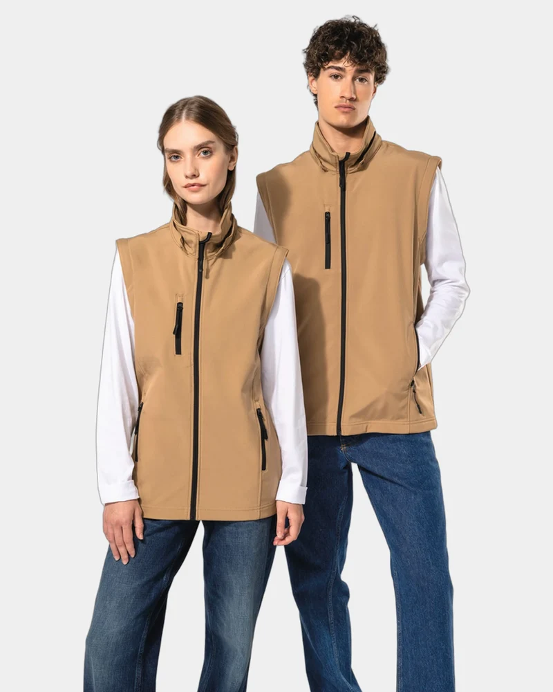 Softshelljacke 3-lagig abnehmbare Ärmel zum Personalisieren