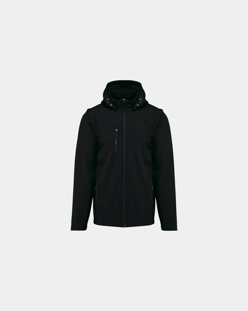 Softshelljacke 3-lagig abnehmbare Ärmel zum Personalisieren