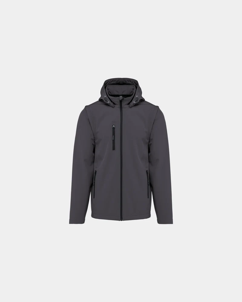 Softshelljacke 3-lagig abnehmbare Ärmel zum Personalisieren