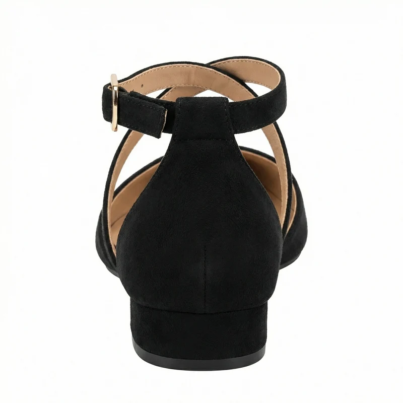 Drune | Modische Flache Sandalen mit Spitzer Spitze