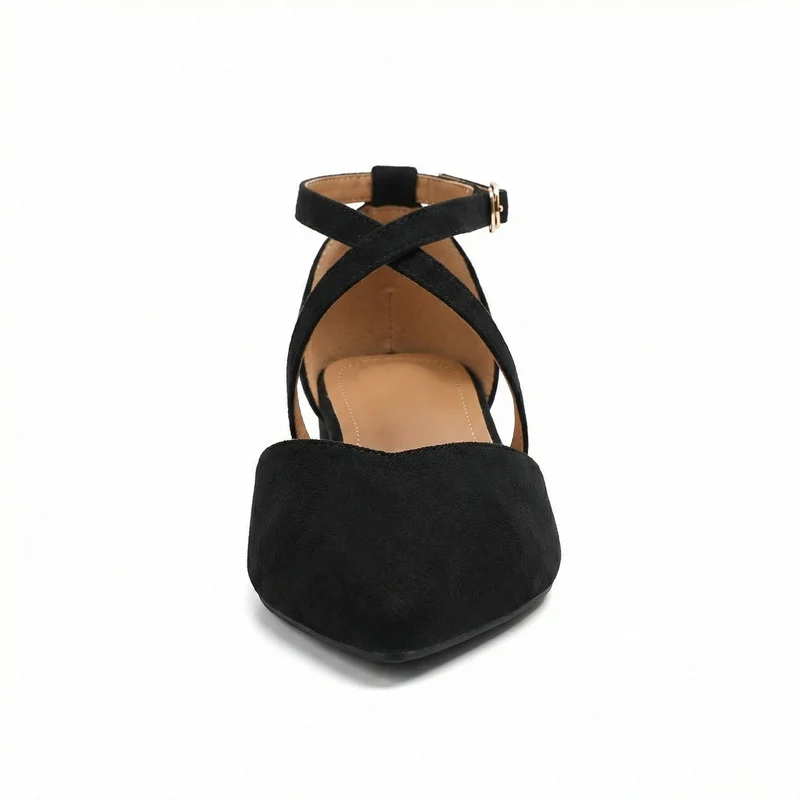 Drune | Modische Flache Sandalen mit Spitzer Spitze