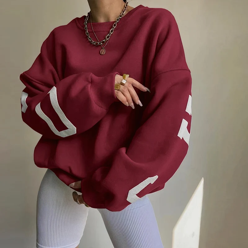 Drune | Pullover mit Buchstabenaufdruck