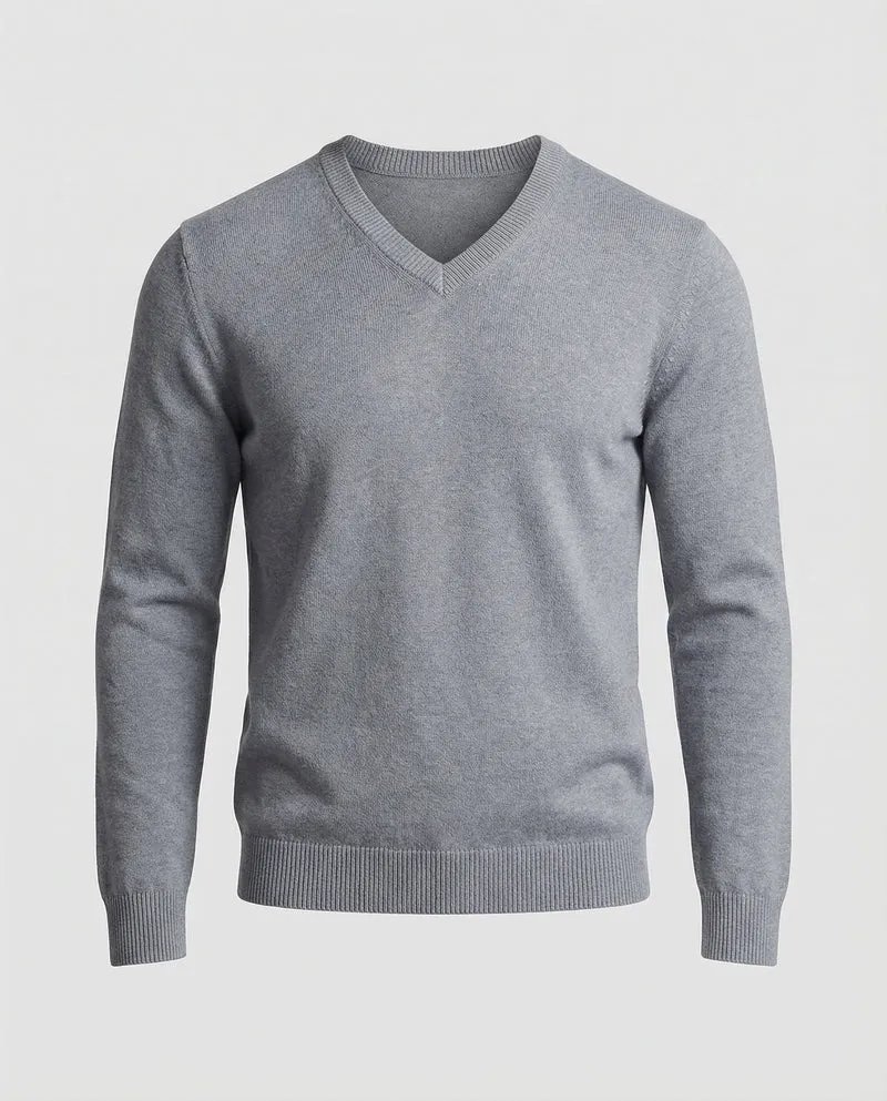 Herren V-Ausschnitt Feinstrickpullover Drune