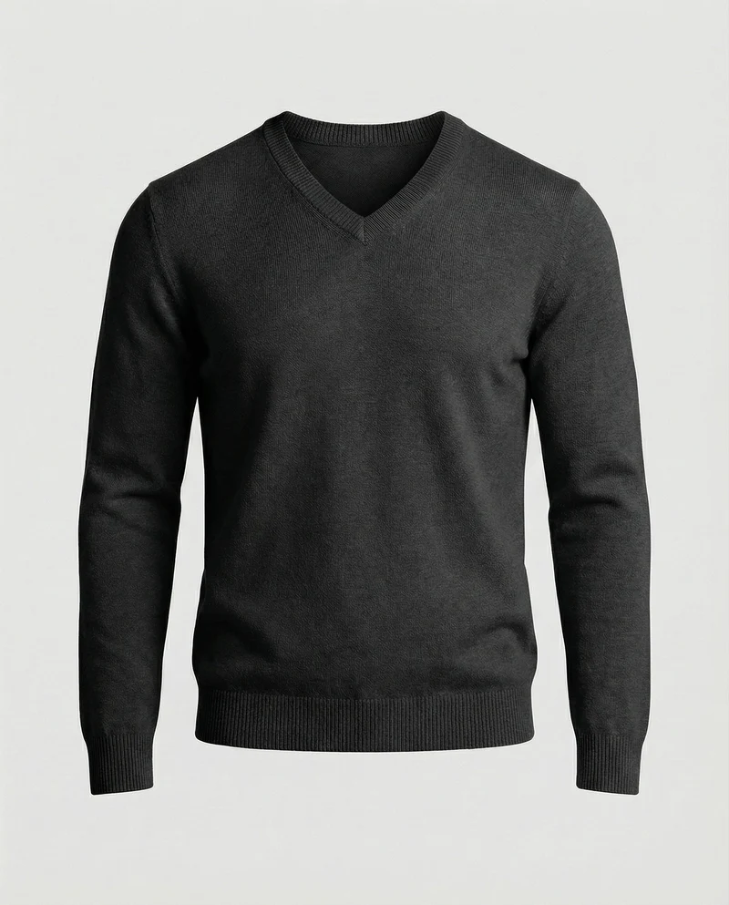 Herren V-Ausschnitt Feinstrickpullover Drune