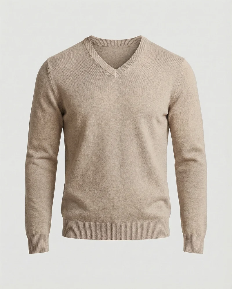 Herren V-Ausschnitt Feinstrickpullover Drune