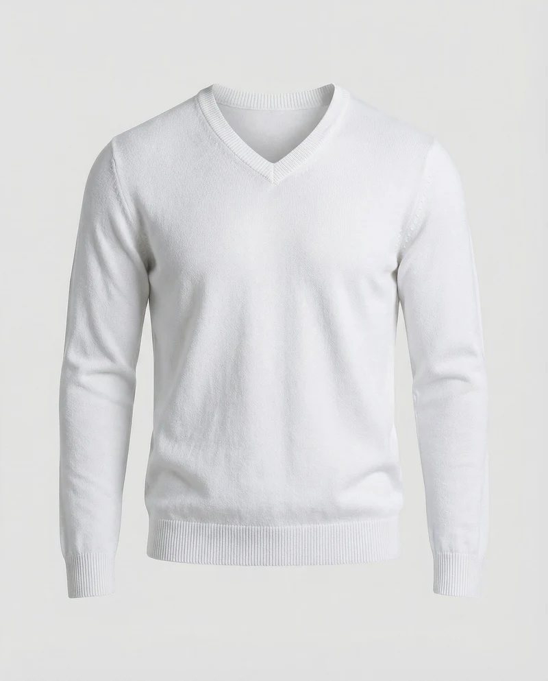 Herren V-Ausschnitt Feinstrickpullover Drune