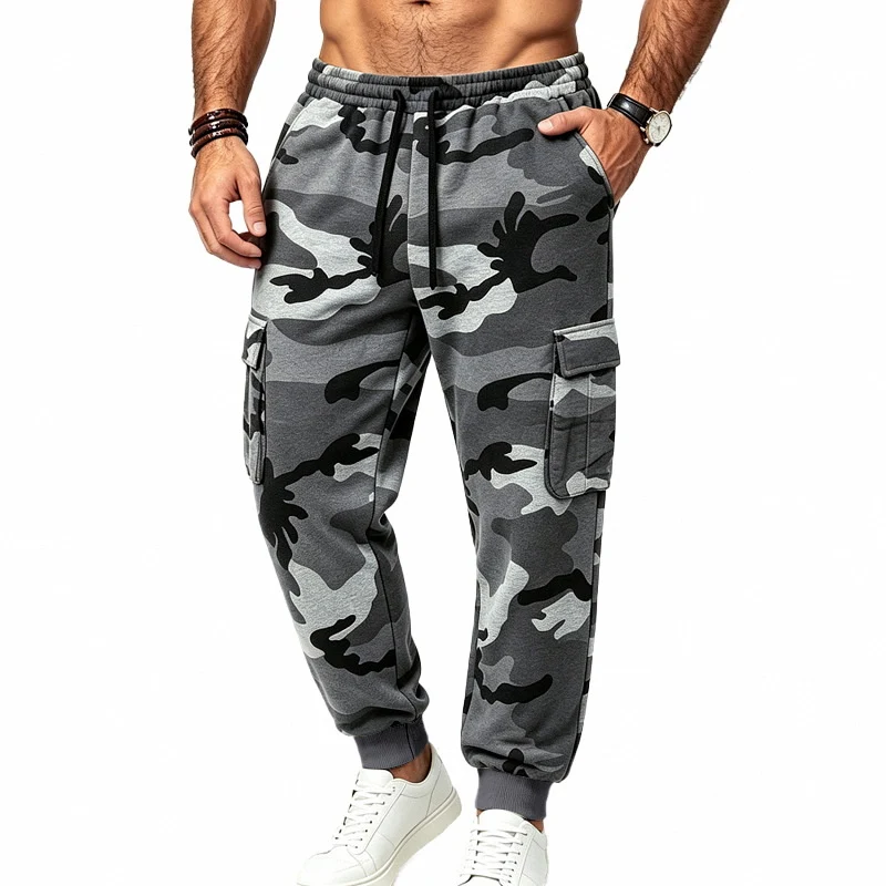 Herren Cargojogginghose mit elastischem Bund, mehreren Taschen und sportiver Passform Drune