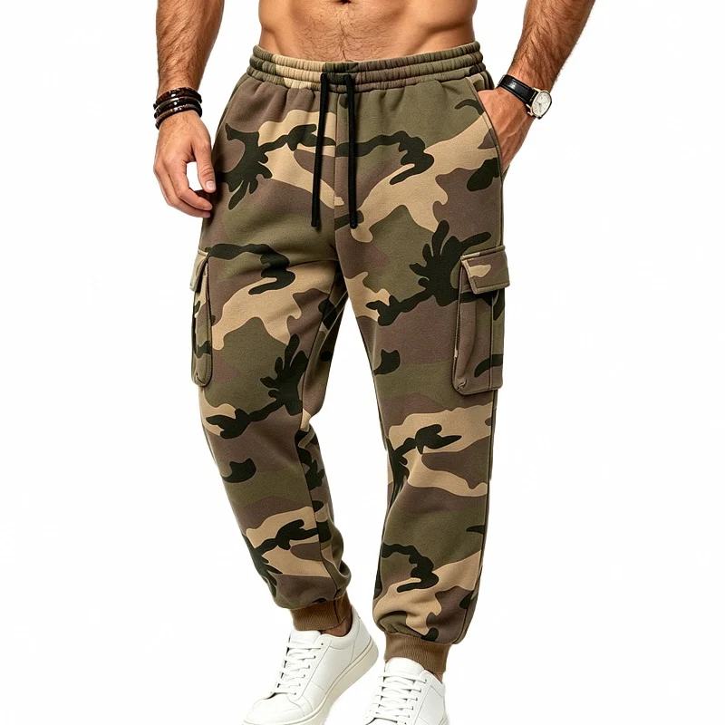 Herren Cargojogginghose mit elastischem Bund, mehreren Taschen und sportiver Passform Drune