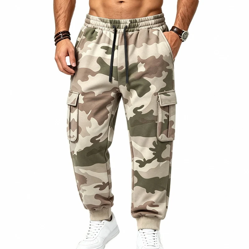 Herren Cargojogginghose mit elastischem Bund, mehreren Taschen und sportiver Passform Drune