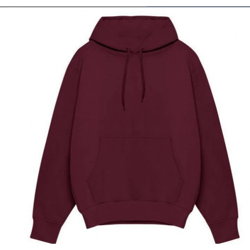 Herren nan Premium-Kapuzenpullover mit Kängurutasche, innen angerautem Fleece, verstärkter Nackennaht und geripptem Saum Drune