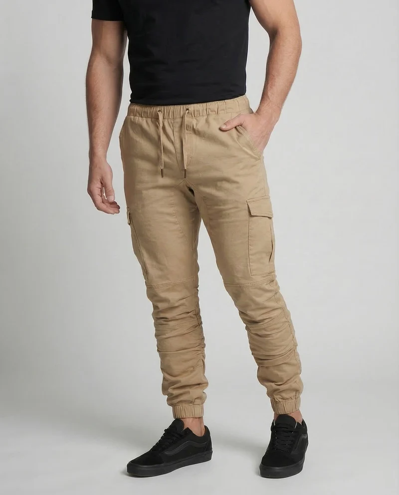 Herren Cargo Jogginghose Tailliert