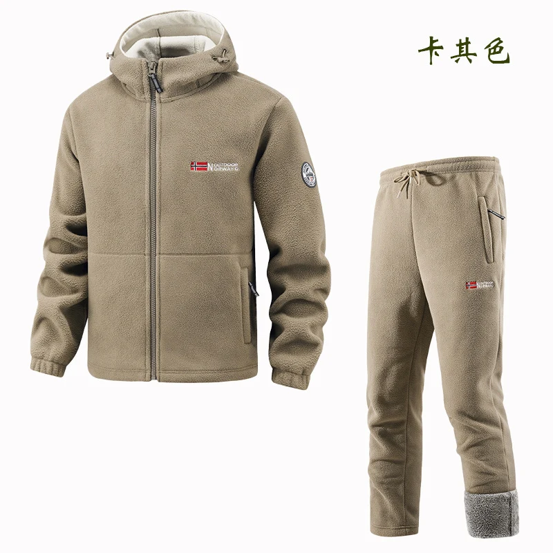 Damen Fleecejacke und Jogginghose Set Drune