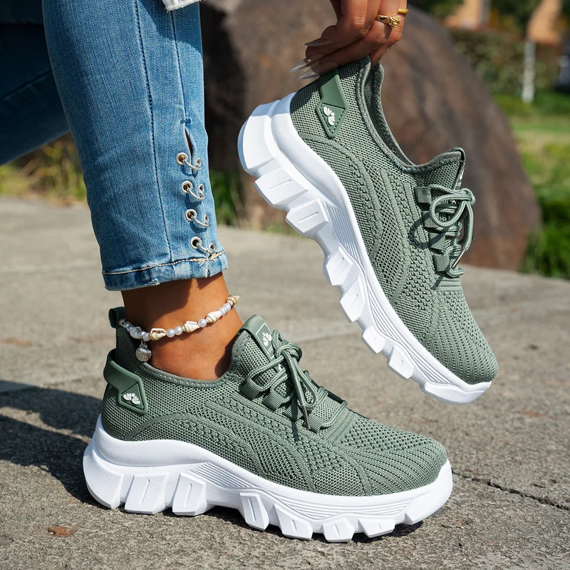 Damen Hochwertige Freizeitschuhe mit dämpfender Sohle Drune