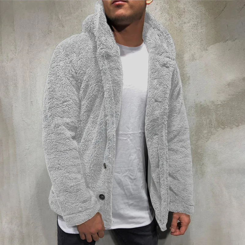 Herren kuschelige Fleecejacke Drune