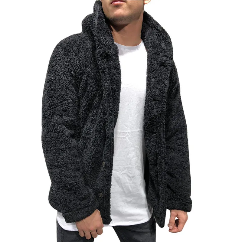 Herren kuschelige Fleecejacke Drune