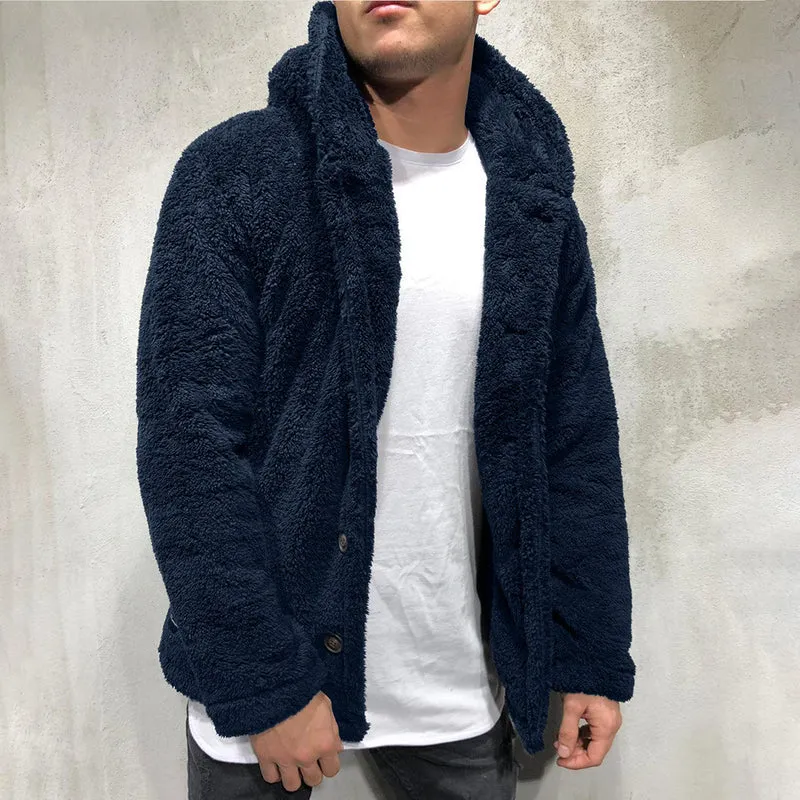 Herren kuschelige Fleecejacke Drune