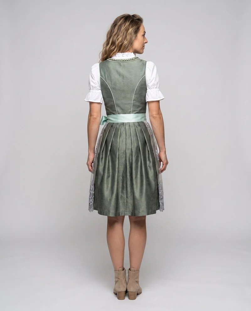 Damen Trachtenkleid mit feiner Spitzenstickerei Drune
