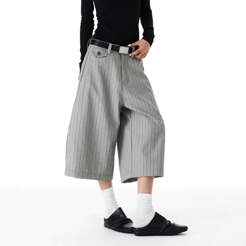Damen Weitgeschnittene Streifenhose Drune