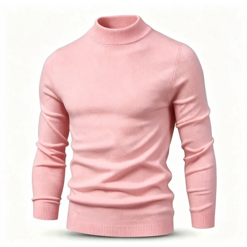 Herren Feinstrickpullover mit kurzem Stehkragen und schmaler Passform Drune