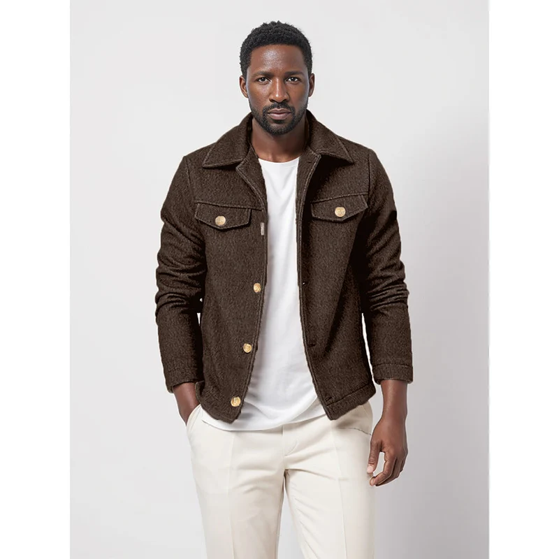 Herren Übergangsjacke im modernen Denim-Stil Drune