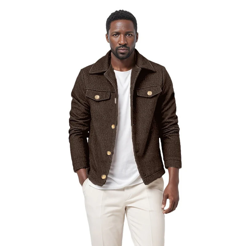 Herren Übergangsjacke im modernen Denim-Stil Drune