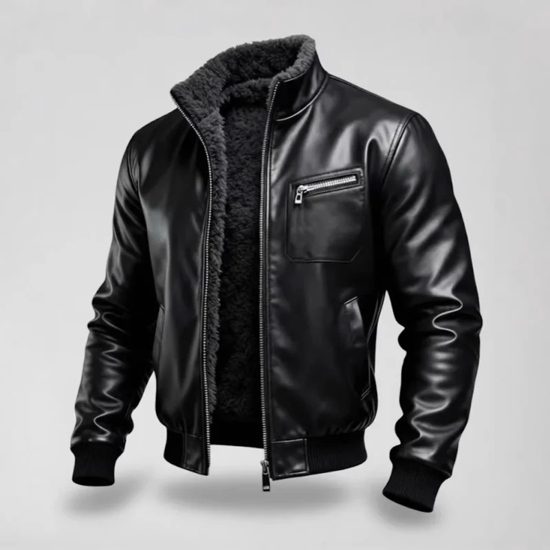 Herren Lederjacke mit Innenfutter