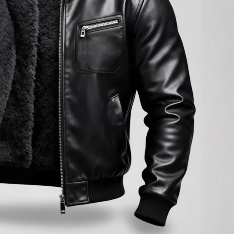 Herren Lederjacke mit Innenfutter
