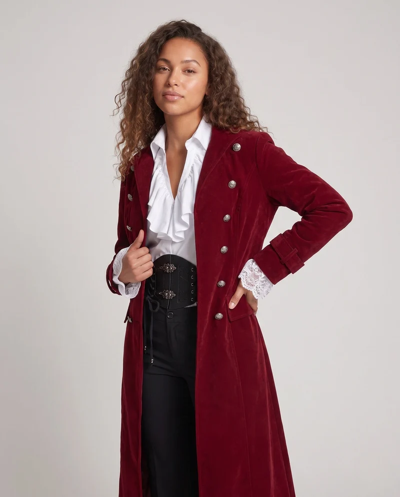 Damen elegante Rüschbluse mit fein gearbeiteten Ärmelbündchen Drune