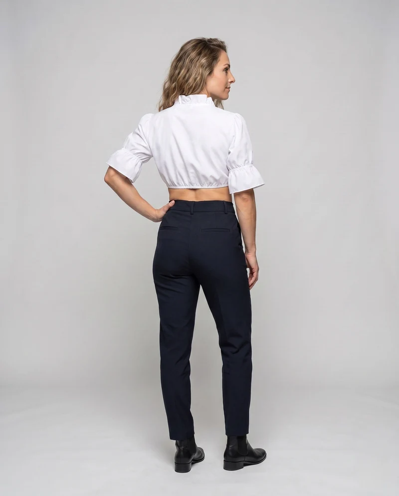 Damen elegante Spitzenbluse Drune