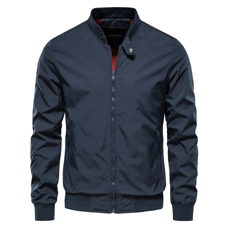 Drune Herren Blousonjacke mit Reißverschluss und Stehkragen